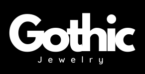 The logo of gothic-jewelry.store - black background version