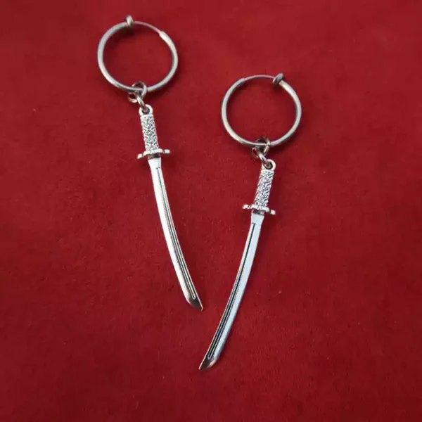 Gothic sword earrings #003 - Image 2