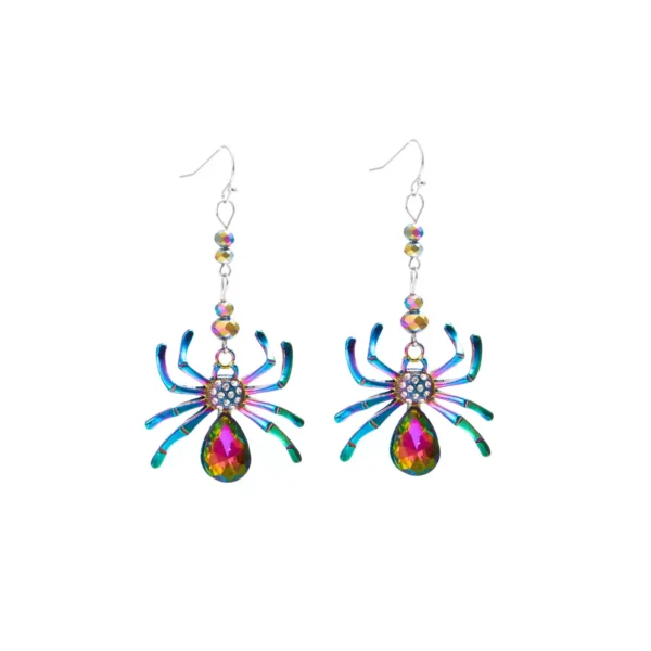 Stylish colored spider earrings #001 - Image 7