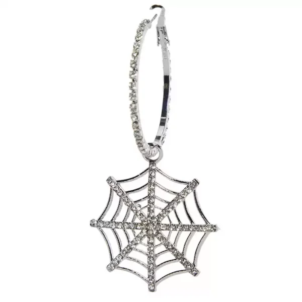 Gothic spider web earrings #004 - Image 5